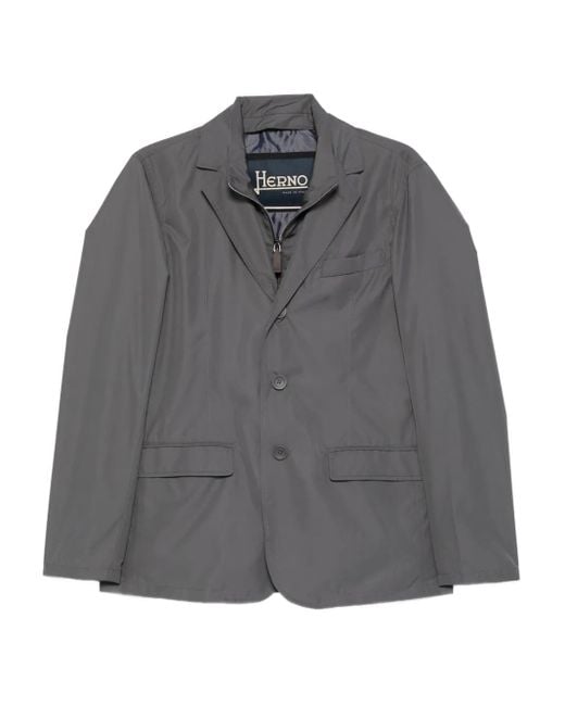 Giacca Con Tre Bottoni di Herno in Gray da Uomo