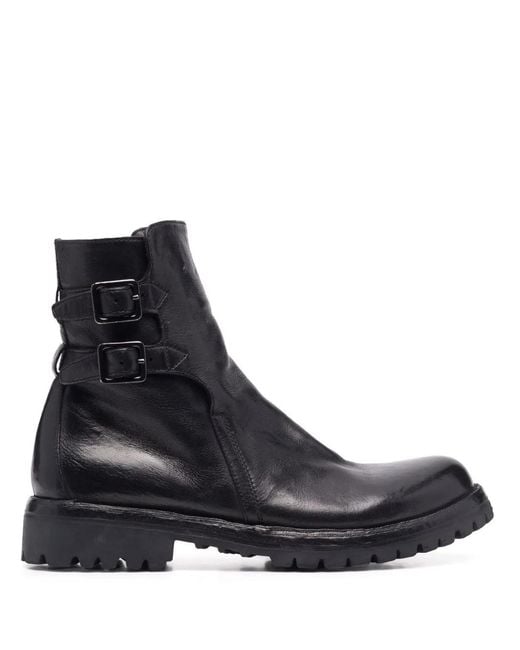 Officine Creative Black Loraine Biker Boots