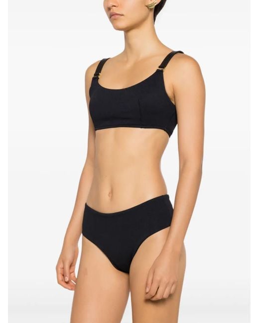 Lenny Niemeyer Black Diamond-Pattern Bikini Bottoms