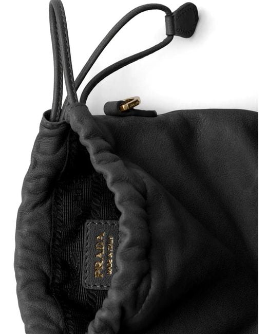 Prada Black Nappa Leather Pouch
