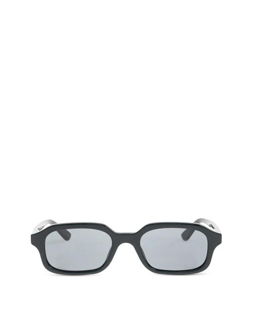 McQueen Gray Rectangle-Frame Sunglasses for men