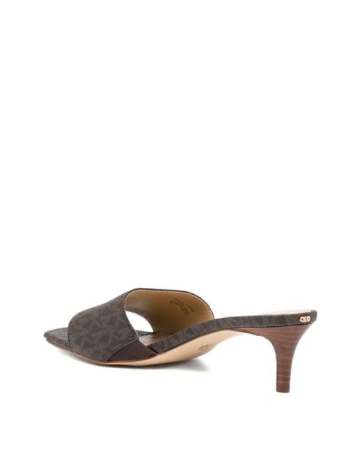 Michael Kors Brown 50Mm Elyse Sandals