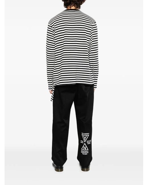 Yohji Yamamoto White X Neighborhood Striped T-Shirt for men