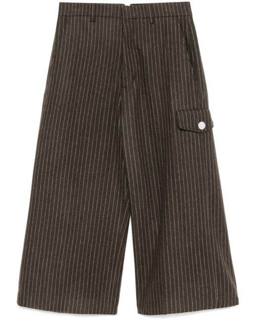 AMI Gestreepte Broek in het Gray voor heren