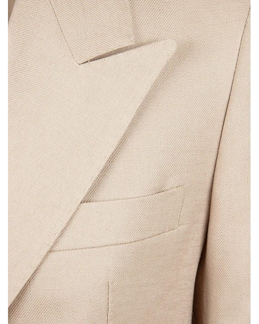 Tagliatore Natural Double-Breasted Jacket