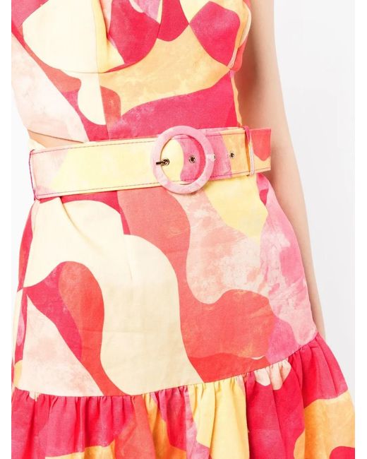 Rebecca Vallance Multicolor Toretta Abstract-Print Mini Dress