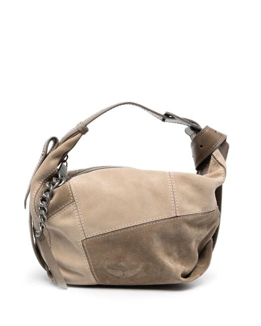 Zadig & Voltaire Suede Le Cecilia Tote Bag in Natural Lyst