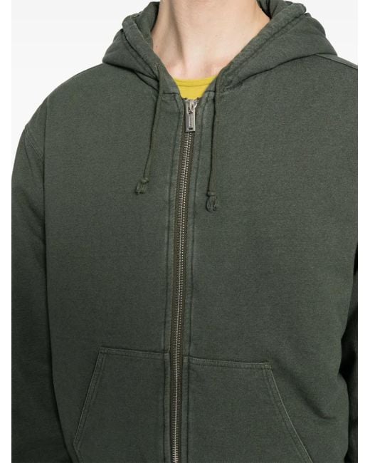 Holzweiler Green Loken Padded Zip-Up Hoodie for men