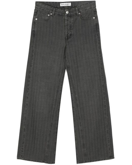 Our Legacy Straight Jeans in het Gray