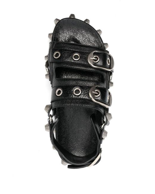 Balenciaga Black Sandalen mit Nieten