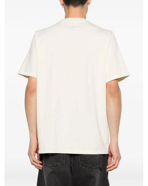 Arte' White Graphic Print T-Shirt for men