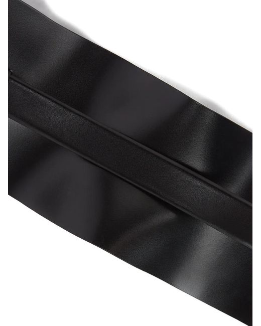 Karl Lagerfeld Black Essential Multifunction Leather Belt