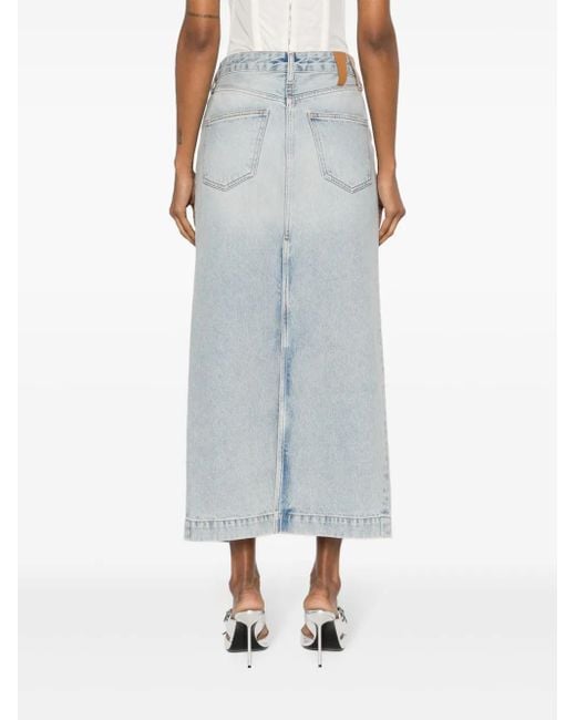 DARKPARK Blue Erika Denim Midi Skirt