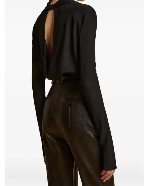 Blusa The Vray Con Scollo All'Americana di Khaite in Black