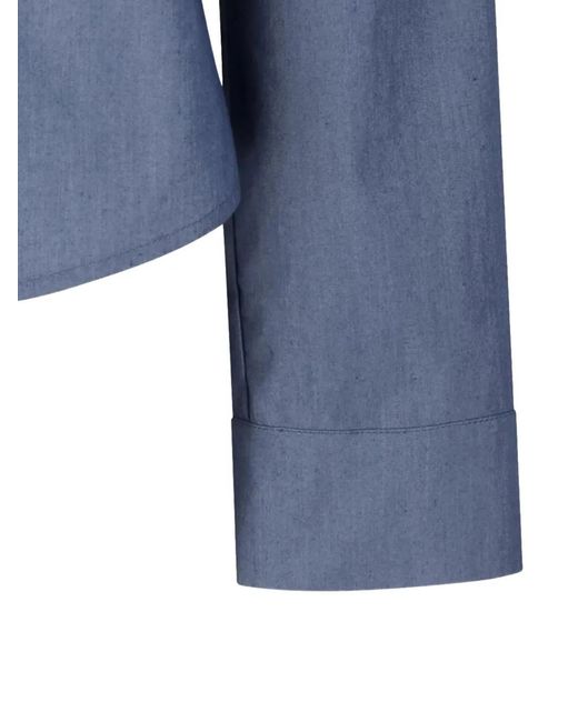 Amomento Getailleerd Overhemd in het Blue