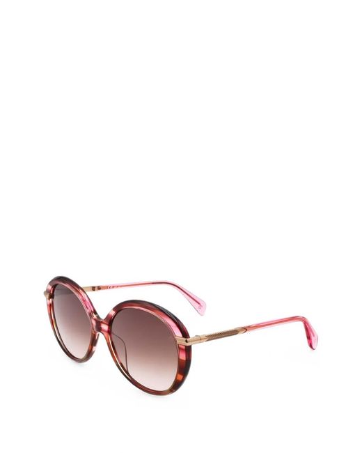 Rag & Bone Pink Round-Frame Sunglasses