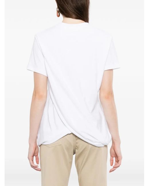 Loewe White Draped T-Shirt