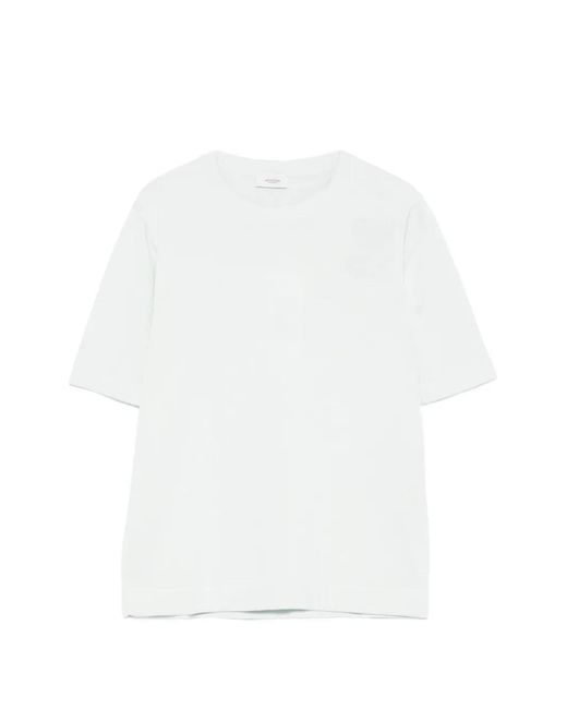 Agnona White Short-Sleeve T-Shirt
