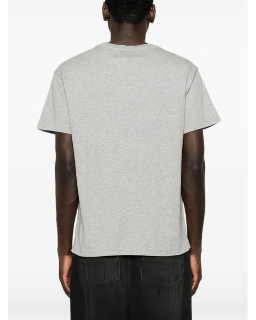 Vivienne Westwood Gray Orb-Embroidered T-Shirt for men