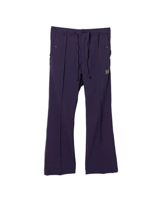 Needles Blue Drawstring-Waist Track Pants for men