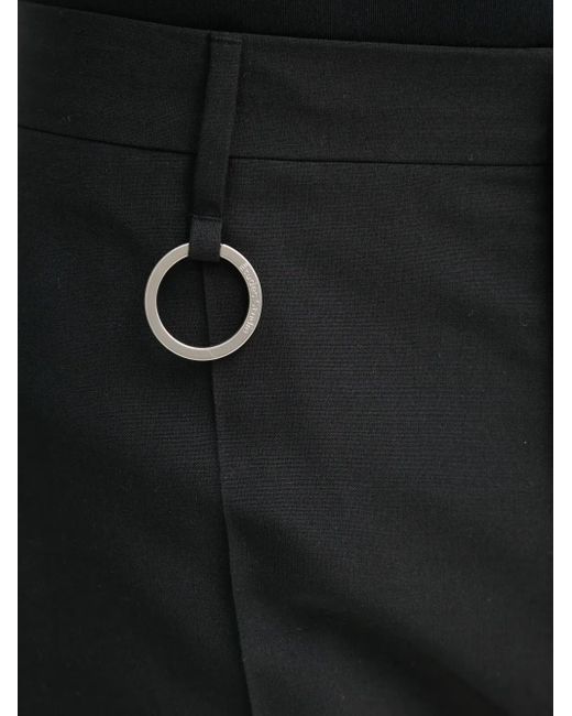 Etudes Studio Black Ring-Detail Tailored Trousers for men