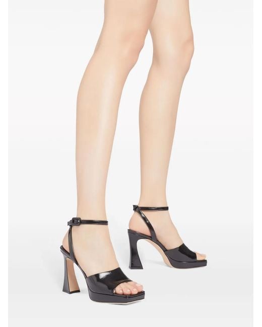 Giuseppe Zanotti Black Emiyle 100Mm Leather Sandals