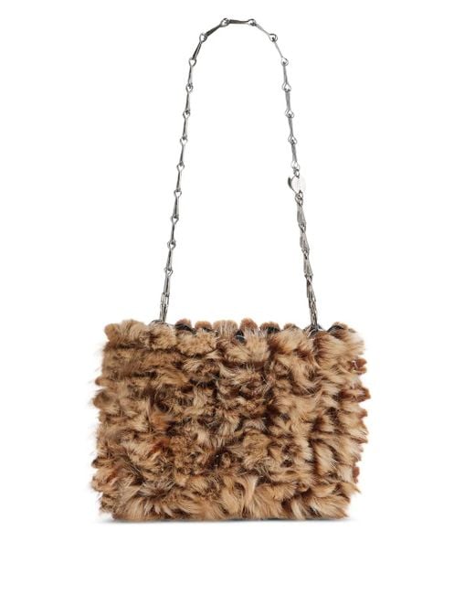 Rabanne White Chain-strap Shoulder Bag
