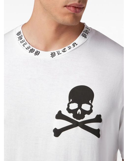 Philipp Plein T-Shirt Mit Totenkopf-Print in White für Herren