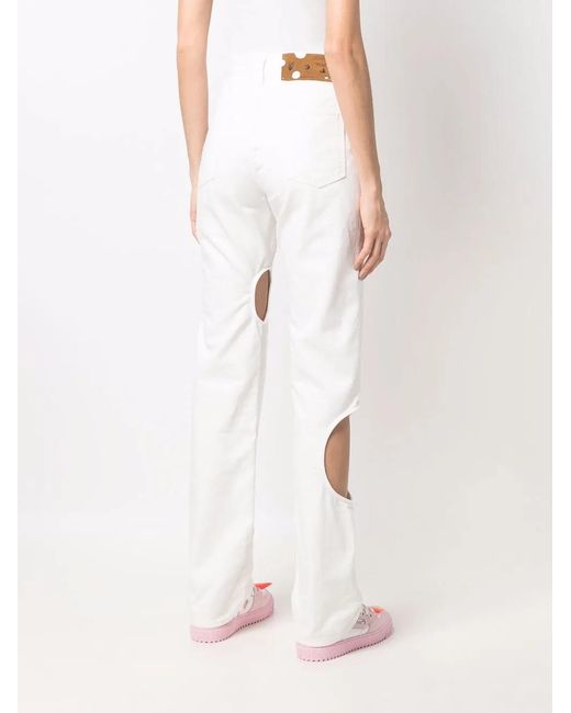 Off-White c/o Virgil Abloh White Meteor Straight-leg Jeans