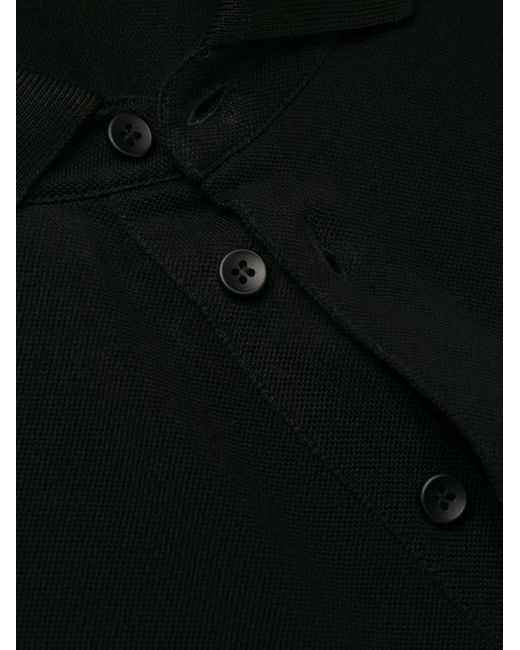 Polo con placa del logo Dolce & Gabbana de hombre de color Black