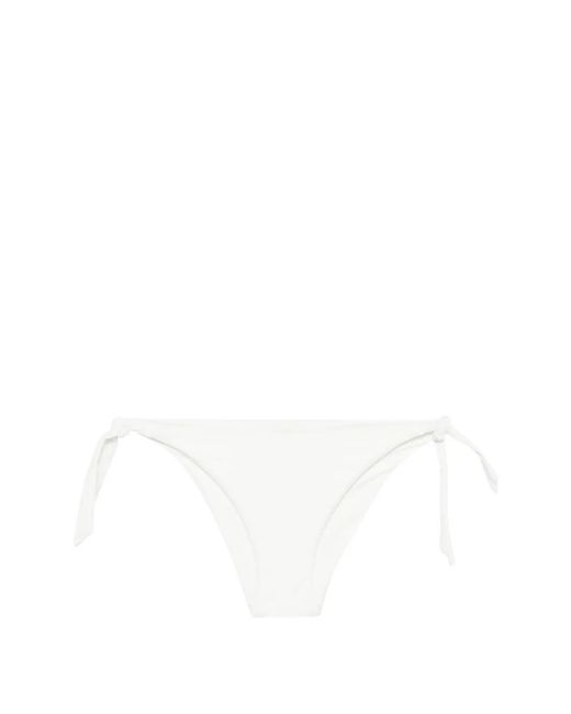 Twinset White Side-Tie Bikini Bottoms