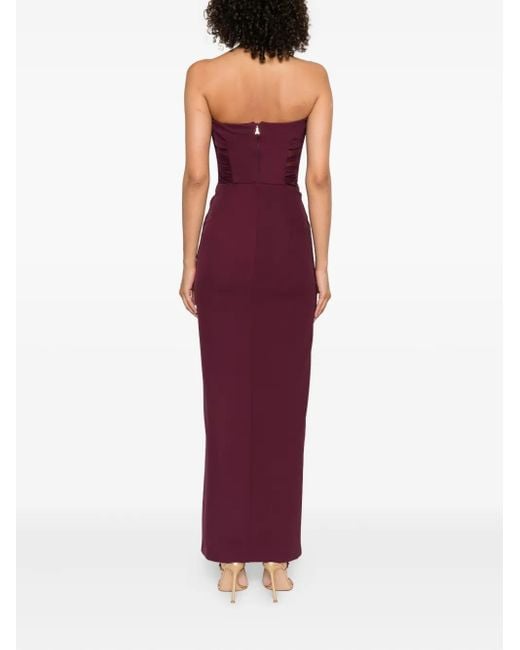Patrizia Pepe メッシュインサート ドレス Purple