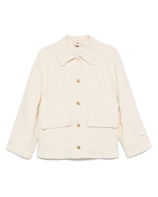Chaqueta de bouclé de x Sofia Richie Grainge Tommy Hilfiger de color Natural