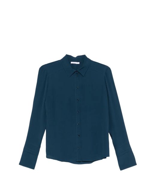 Patrizia Pepe Blue Button-Fastening Shirt