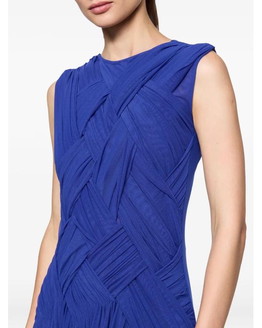 Atu Body Couture Blue Emotional Braided Maxi Dress