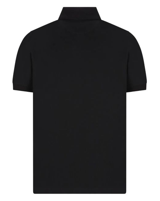 Fendi Black Polo Shirt With Logo for men