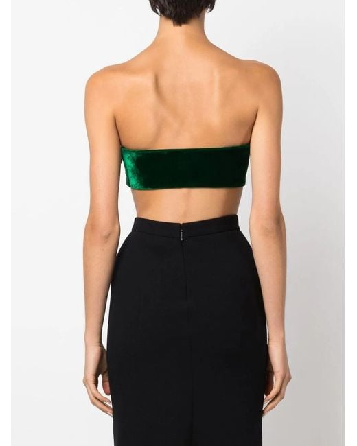 Roberto Cavalli Strapless Top in het Green