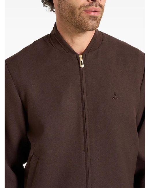 Manière De Voir Brown Sami Tailored Bomber Jacket for men