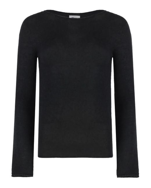 THE (Alphabet) Top Met Lange Mouwen in het Black