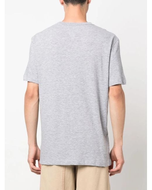 DSquared² Gray Logo-Print Short-Sleeve T-Shirt for men