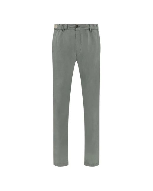 Paul & Shark Gray Cotton Chino Pants for men