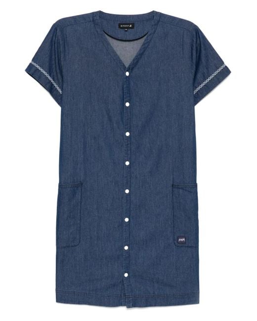 SPORT b. by agnès b. Blue Chambray Dress