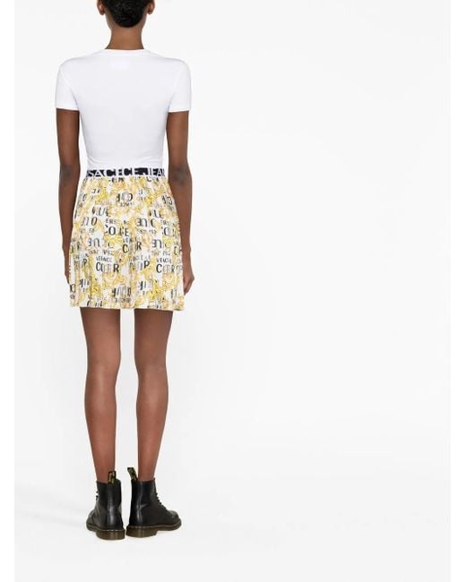Versace Jeans Couture Metallic Couture Skirts