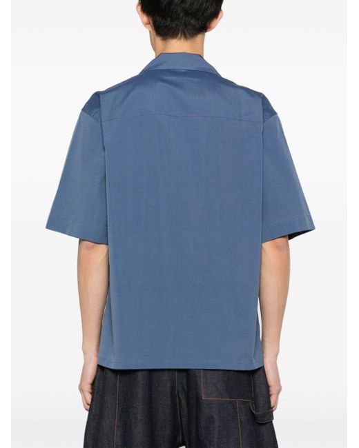 Marni Bowlinghemd mit Vichy-Karo in Blue für Herren