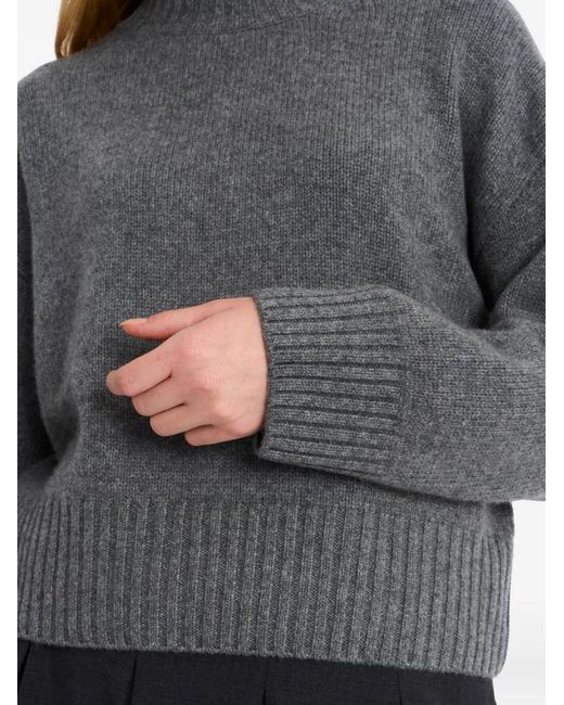 Pringle of Scotland Gray Crew-Neck Cashmere Sweater