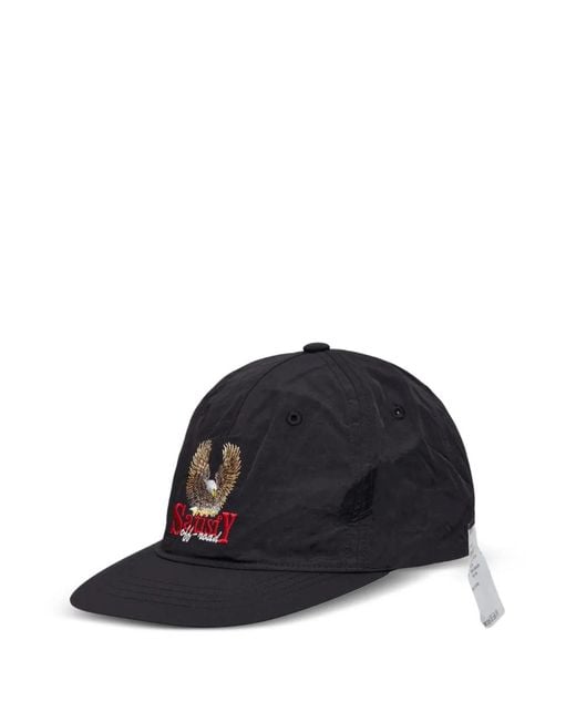 Satisfy Black Flitesilk Logo-Embroidered Baseball Cap for men