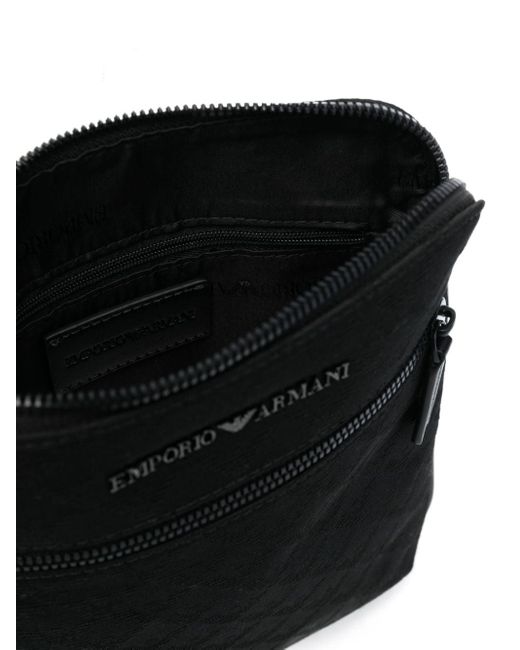 Emporio Armani Kuriertasche mit Jacquard-Logo in Black für Herren