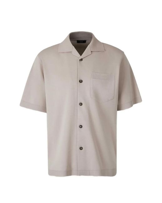 Camisa Con Cuello De Camisa Herno de hombre de color Gray