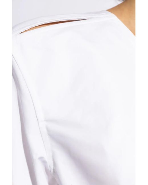 Alexander Wang White Dress Tied
