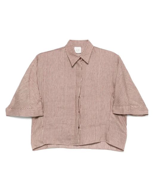 Alysi Gestreept Blouse in het Pink